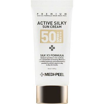 Medi Peel Active Silky Sun Cream SPF50+ PA+++ - Сонцезахисний крем для обличчя feelbeauty MP.30 фото